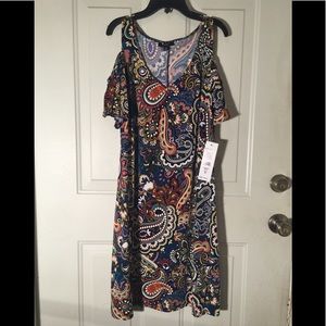 MSK Shoulder Cutout Dress